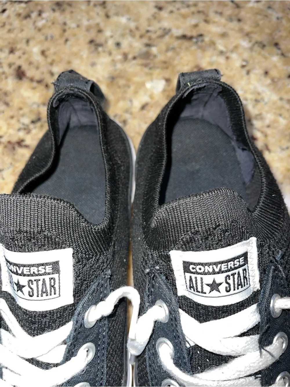 Converse Knit Black and White Low Top Sneakers